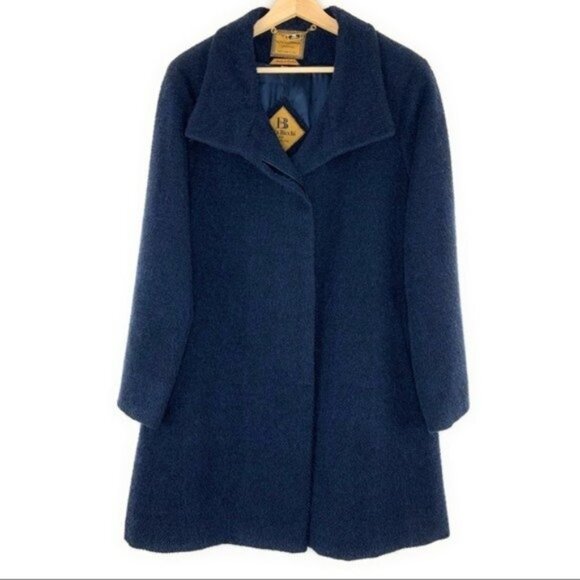 Bella Bicchí Jackets & Blazers - Bella Bicchí by Sal Alpaca & Mohair Blue Pea Coat